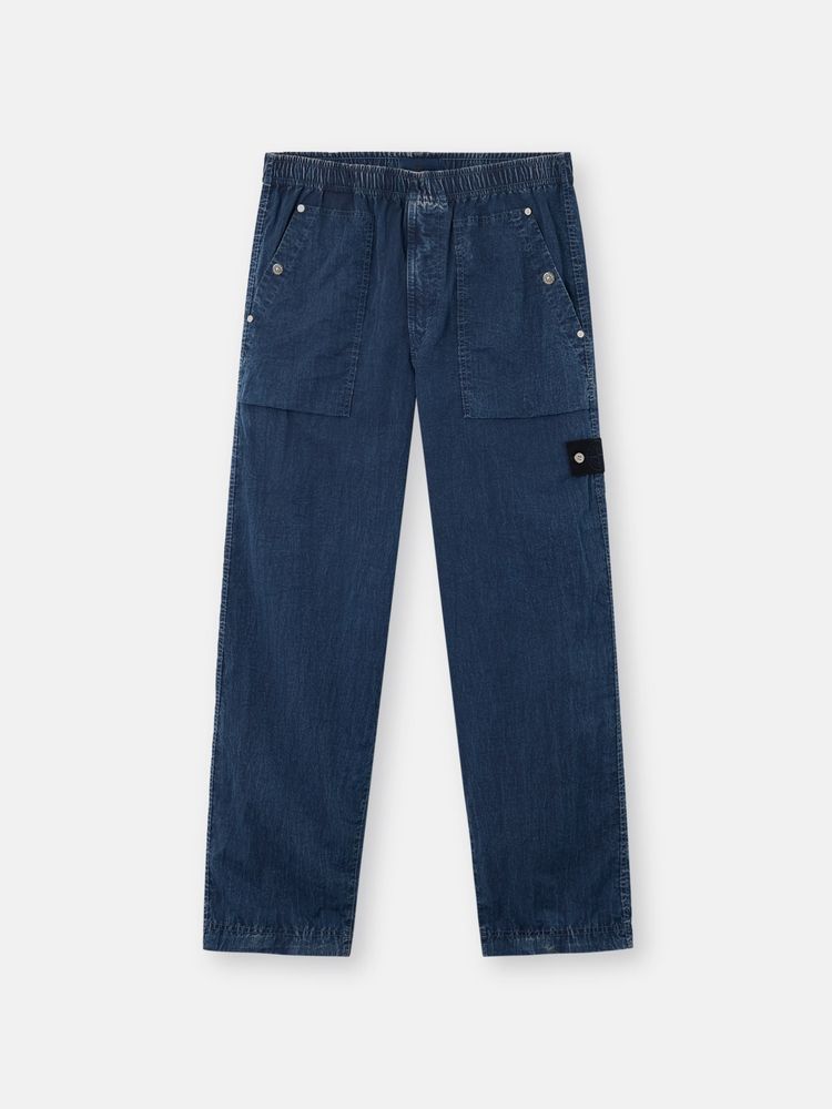 Stone Island Hollow Fibre Nylon Indigo TC Cargo Trousers ￼